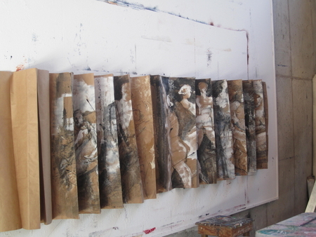 pliage sur papier kraft